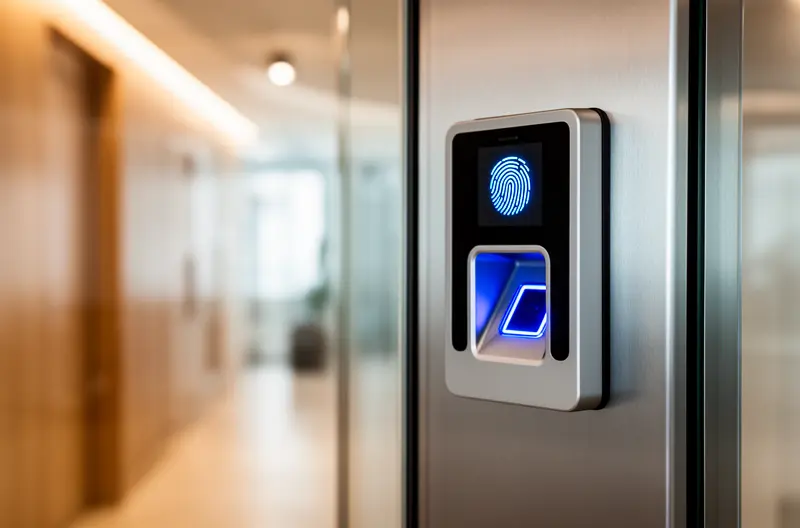 Door-side reader and credential validation at a controlled entrance
