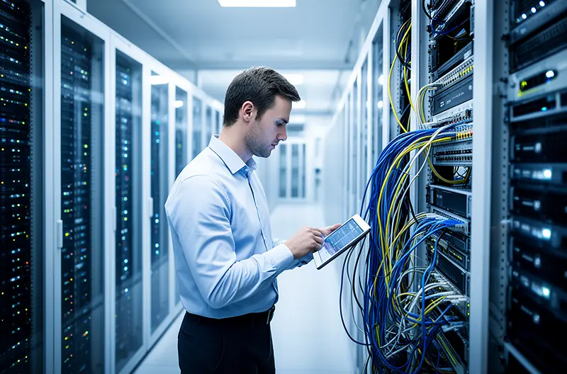 Server room and network infrastructure inspection