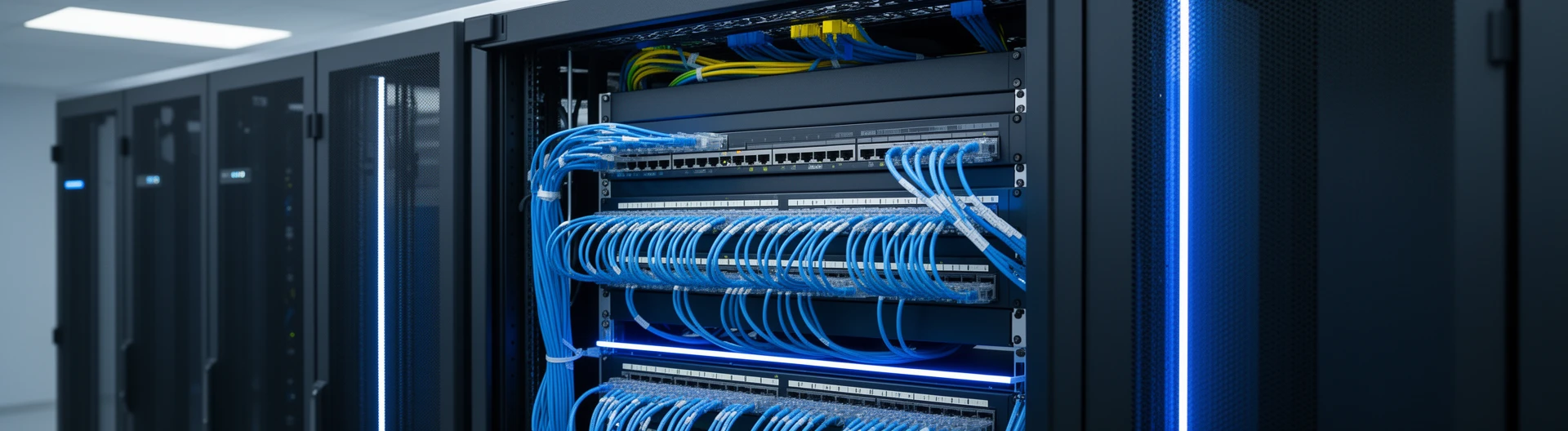 Cableado estructurado para empresas en sala técnica
