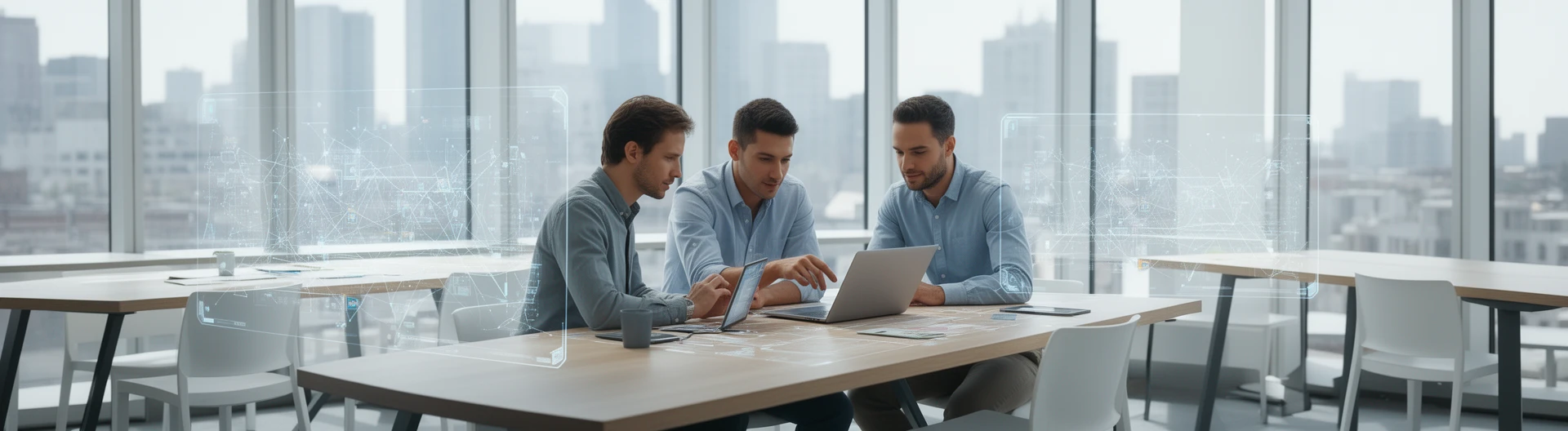IT consulting team collaborating for professional services