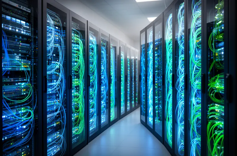 Madrid business office with secure network and communications equipment
