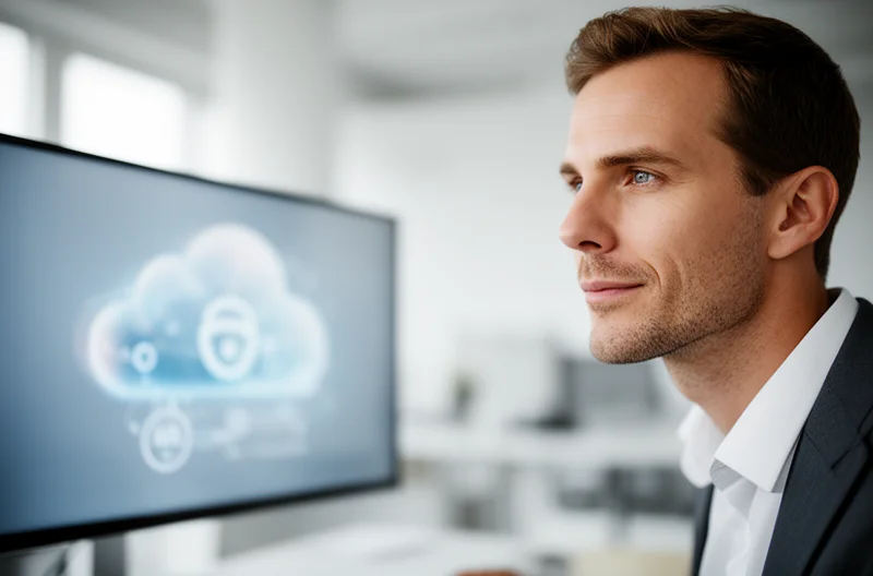 IT team reviewing cloud backup dashboard and recovery plan