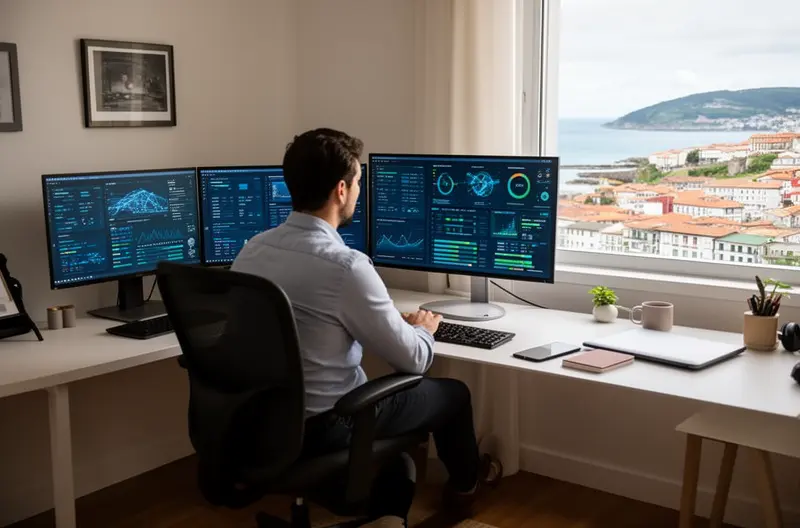 Office network rack and firewall equipment for secure operations