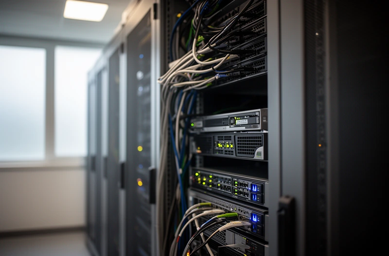 Technician reviewing IT monitoring dashboards for business systems
