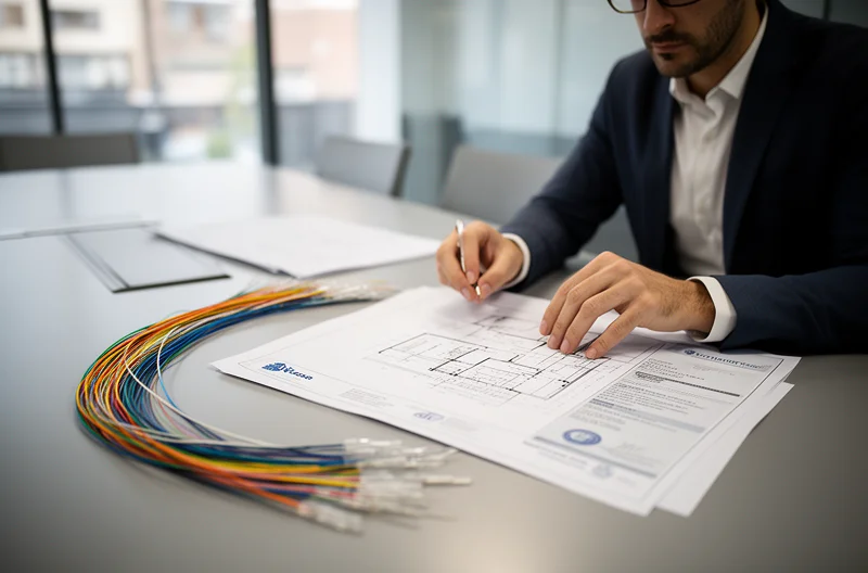 Equipa técnica a trabalhar em Instalação de redes informáticas em Madrid
