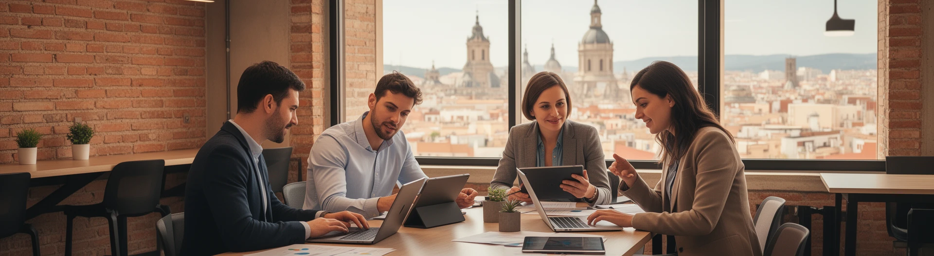 Outsourcing it en madrid modern coworking team