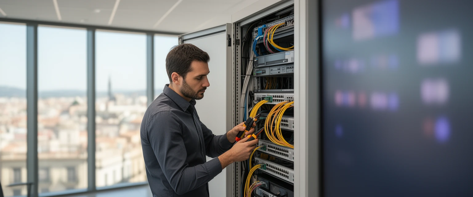 Network installation for businesses in Barcelona