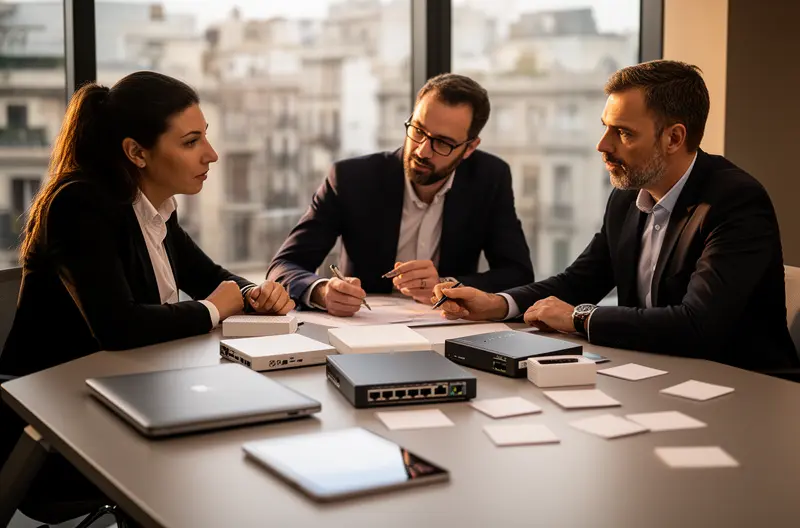 IT consulting session with a business team